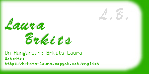 laura brkits business card